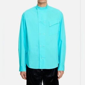 Thierry Mugler x H&M double-breasted poplin shirt